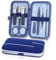Maniküre Set – Edelstahl Nagelknipser & Nagelhautentferner – 7-in-1 Pediküre Set mit Nagelhautschere, Cuticle Remover für eingewachsene Zehennägel und dicke Nägel (Blau)