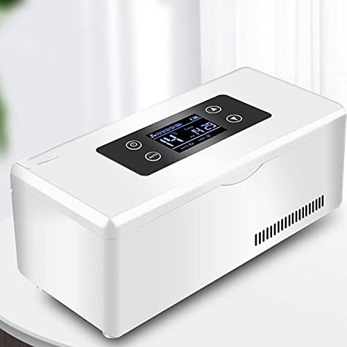 Insulin-Kühler-Kühlbox, tragbare Mini-Insulin-Reefer-Kühlbox zur Aufbewahrung von Diabetes-Medikamentenkühlern für etwa 8–36 Stunden, 3 Batterien (3 Batterien)