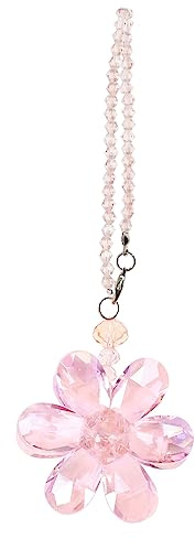 Create idea Attrape-Soleil Rose en Cristal à Suspendre pour rétroviseur de Voiture, décoration intérieure, Accessoires de décoration 15 cm de Longueur