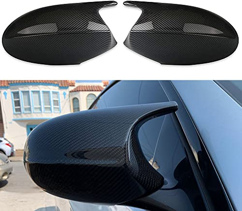Cakievro Rückspiegelkappen Carbon-Optik Kunststoff Paar passend BMW E81 E82 E87 E88 E90 E91 E92 E93 Außenspiegel Abdeckung Tuning Zubehör