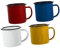 MAGICLULU 4 Piezas Taza Para Beber Retro Esmaltado De Metal Pequeño Tazas Antiguas Con Asa Tazas De Leche Con Chocolate Caliente Taza De Te Con Asa Concentrarse Esmalte Viajar Taza De Viaje