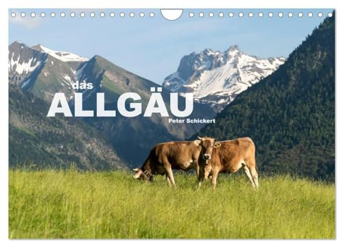 das Allgäu (Wandkalender 2025 DIN A4 quer), CALVENDO Monatskalender: Die wunderbare Ferienlandschaft im Süden Deutschlands