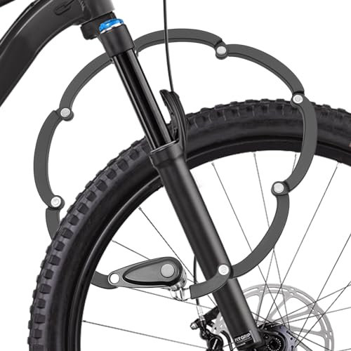 Fahrradschloss Faltschloss, 85cm Länge Kettenschloss mit Schlossrahmen und Zahlenschloss, Kette aus legiertem Stahl Schloss aus Zinklegierung Hohe Sicherheit Diebstahlsicherung