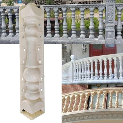 2 Pezzi Stampo per Balustrade Colonna Romana Europea, Stampi per Colonna Anteriore e Posteriore per Cemento, Gesso, Cemento, Plastica, per la Decorazione di Giardini, Balconi, Piscine, Parchi