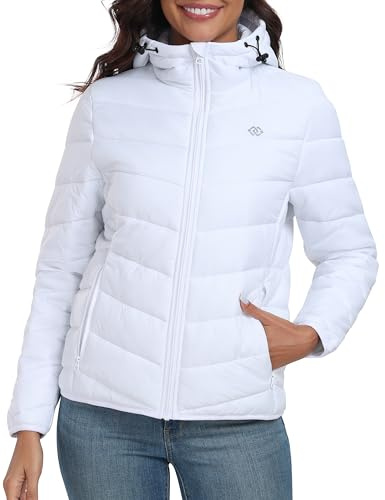 MoFiz Piumino Leggero Giacca da donna Corta Trapuntata Antivento d'inverno Caldo Piumino Jacket con tasca
