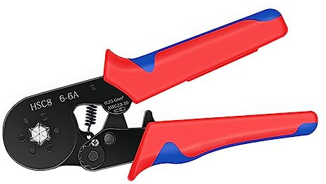 MakerMind Crimpzange Kabelschuhzange Crimpen HSC8 6-6A Ratsche Zange Aderendhülsenzange