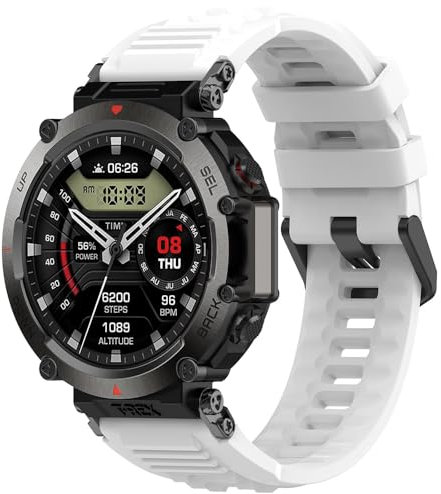 Cinturino per Amazfit T-Rex Ultra, Silicone Sport Bracciali Cinturini di Ricambio per Amazfit T-Rex Ultra