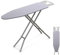 HOMFME Foldable Ironing Board, Collapsible Iron Board with 7 Levels Adjustable Heights, X Iron Board, Extra Cotton Cove, Safety Lock and Non-Slip Foot Pads, Folding Ironing Table (Grey, 101 x 34 cm)