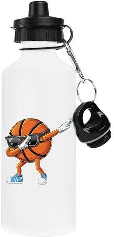 Ameretee Pelota De Baloncesto Divertida Frasco De Agua Inoxidable Con Botella De Metal Para Beber
