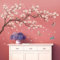 DECOWALL SG2-2424 Stickers muraux Branche de Cerisier Blanc 116.3cm x 61.7cm Amovibles DIY Murale Arbre Romantique Peel and Stick Décoration Maison pour Chambre de Fille Chambre de Bébé Salon