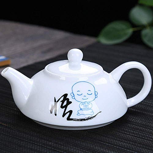 Teiera Teiera Squisita Porcellana Blu e Bianca Teiera Drinkware Modello Paesaggio Tradizionale Teiera Fiore Ceramica Teiera Teiera-05 (1)