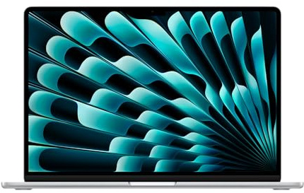 Apple MacBook Air 2023 con chip Apple M2, CPU 8-core, GPU 10-core (15 pollici, 8 GB di RAM, 256GB di memoria SSD) (QWERTY italiano) Argento (Ricondizionato)