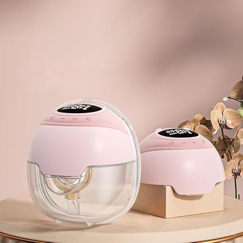 Breast Pump, Maypott Electric Hands Free Wearable Breastfeeding Pumps Mobile Style, Double-fit Flange with 3 Modes & 15 Levels, 24mm,180ml/6oz - 2 Pack Pin Breast Pumps Accessories