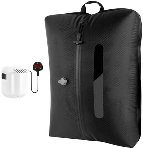 2025 Premium Vacuum Bag for Travel Clothes with 5KPa Pump & See-Through Window 420D Nylon Durable Reusable IP67 Waterproof Space Saver Bag for Luggage, Backpack, Suitcase (1PC+ Pump)