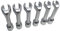 TEHAUX 6Stücke Teiliges Einspritzdüsen Gabelschlüssel Förmige Open End Spanner für Fahrzeugreparatur Rostbeständig Rutschfest für Motorräder und Fahrräder Vielseitig