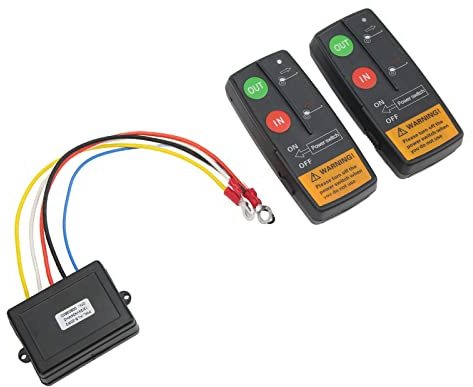 Cocoarm Drahtlose Winde Fernbedienung, 75 Fuß Reichweite, 12 V 24 V Universal Kit für Auto ATV LKW Offroad Fahrzeuggebrauch
