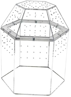 Fenteer Reptilien-Terrarium, Terrarium-Lebensraum, Reptil Fütterungsbox, Gehege für Springspinnen, Insekten Futterbox, Acryl-Vogelspinnen-Gehege, Zuchtbox für Einsiedlerkrebse, Leguane