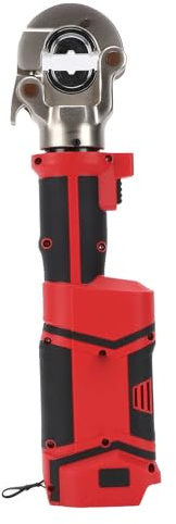ZAICOLER Matrices de Pince à Sertir Hydraulique Sans Fil Électrique 60kN Fonction de Rembobinage à une Touche Affichage LED Tête Rotative à 360° avec Tête de Sertissage Style Ouvert