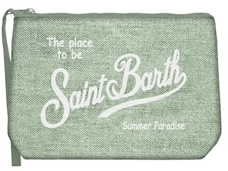 Saint Barth Mc2 Unisex Pochette ALI0004 Lino Verde Taglia Unica