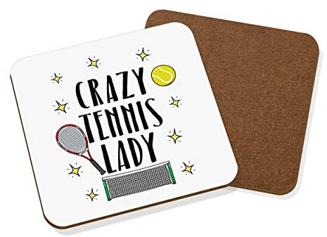 Gift Base Crazy Tennis Lady Untersetzer Getränke-unterlage