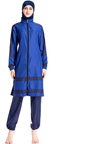 ziyimaoyi Muslimische Damen-Bademode, volle Abdeckung, islamisch, bescheidener Badeanzug, muslimischer Burkini, Sonnenschutz, Badeanzüge mit Hijab