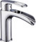 Frap Rubinetto miscelatore a cascata per lavabo da bagno, miscelatore monocomando per bagno, cromato