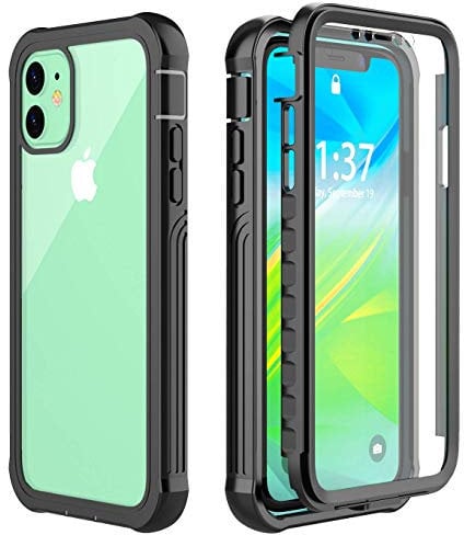 AICase Schutzhülle für iPhone 11, Militärqualität, stoßfest, mit integriertem Displayschutz für iPhone 11 6,1 Zoll 2019