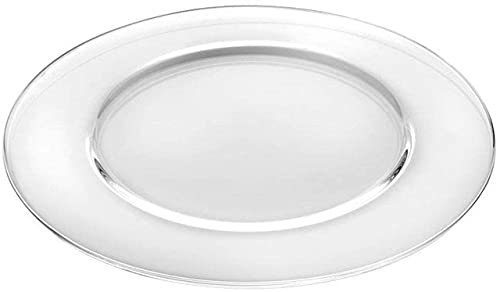 SWEET HOME Sottopiatto in vetro trasparente 12 pezzi cod.SV00292ZZ cm 1h diam.32 by Varotto & Co.