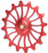 12T/16T Roue Jockey Dents Positives et Négatives Céramique Roulement Guide Roue Vélo Dérailleur Arrière Poulie pour Shimano Sram(16T)