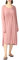 amropi Femme Chemise de Nuit Comfy Pyjama Manche Courte Robe de Nuit Été Casual Chambre à Coucher Rose Clair, 4XL