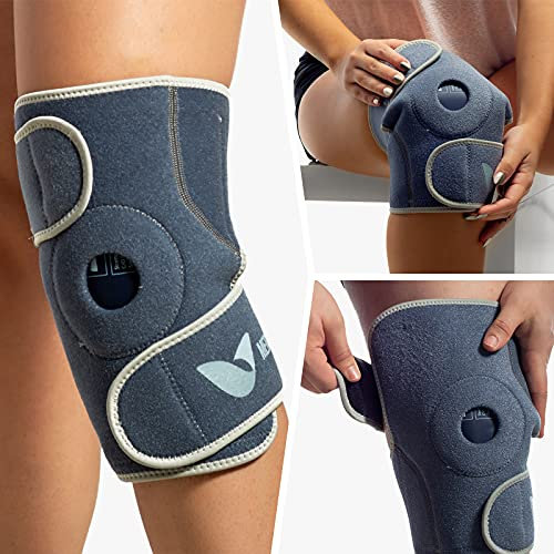 Medcosa - Bolsa de gel frío/calor para la rodilla | Terapia de frío/calor | Banda fría para la rodilla | Banda de compresión para la rodilla | Bolsa de frío para dolor de rodilla