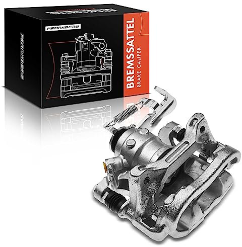 Frankberg Brake Caliper Disc Brake Rear Left Aluminium with Bracket (hole spacing 100mm) Compatible with 3 BM BN 3 Saloon BM BN Replace# B4Y72699ZC