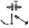 Castrads Chatsworth Angled Manual Ornate Radiator Valve Set | Black Nickel (Valve + 130mm Pipe Covers + 1 Wall Stay)
