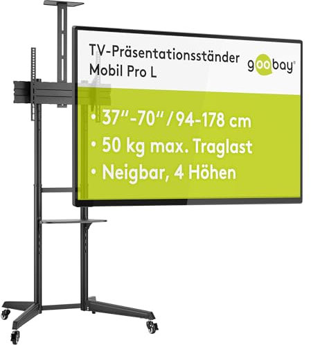 Goobay 59508 Support Pour téléviseur 177,8 cm (70) Noir