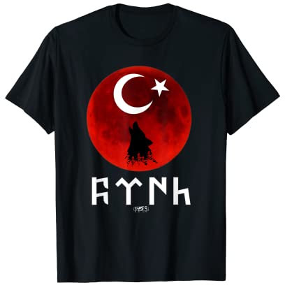 Göktürk Ayyildiz Türkei Flagge Türk Bayrak Bozkurt Tengri T-Shirt