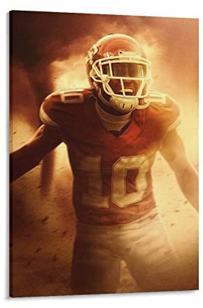 XINGSHANG Tyreek Hill Art Sport Poster Bild Druck Wandkunst Poster Gemälde Leinwand Poster Kunstwerke Raum Ästhetik 50 x 75 cm