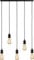 Calla - 230V E27 Vintage 5 Light Bar Pendant - Matt Black