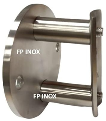 Platine fixation à l'anglaise inox A4 Satinée Pour Tube de Diamètre 42.4mm Garde Corps