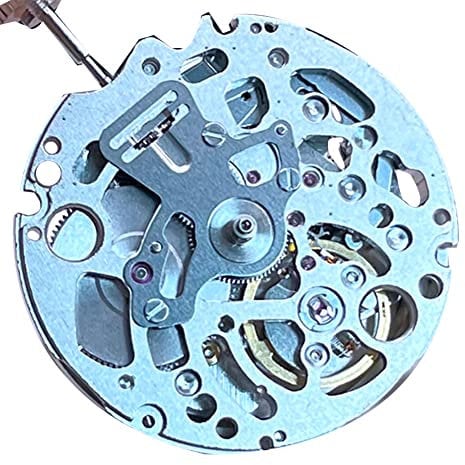 VEMART NH70/NH70A Skeletonisiertes mechanisches Uhrwerk, schwarzes Metall, 3 , automatischer Selbstaufziehmechanismus, Nh70 wie abgebildet, NH70