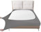 Easy-Going Boxspring-Abdeckung, King/C-King, 4-Wege-Stretch, glatt und elastisch, Wickelband, 4 Seiten, Bettrock, Hellgrau