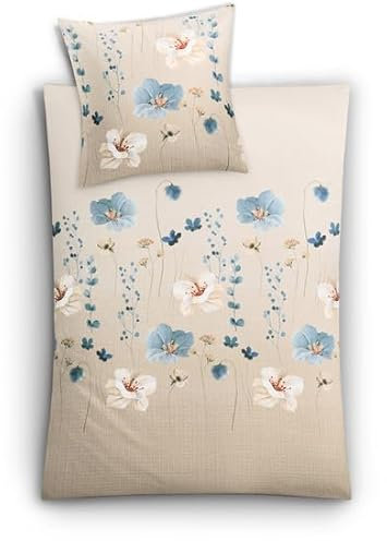 Kleine Wolke Bettwäsche Satin, Malva Sandbeige, 1-135x200 /1-80x 80