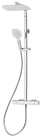 Velino Cool Touch Bar Diverter | Triton Showers | Thermostatic Shower Mixer Set | Chrome | Cool Touch Technology | Handheld Shower | Anti Scald Shower | Mixer Bar Kit