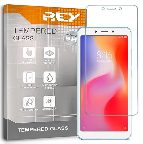 2X Protector de Pantalla para XIAOMI REDMI 6 - REDMI 6A, Cristal Vidrio Templado Premium