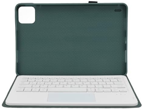Plyisty Case for Pad 6, Magnetic Tablet Keyboard Cover with Removable Wireless Touchpad, 7 Color Backlit, Support for Android & iOS (Dark Green)