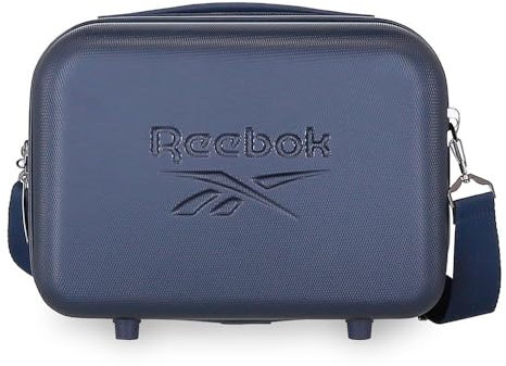 Reebok Franklin Trousse de Toilette Adaptable, fabriquée en ABS, 29 cm x 21 cm x 15 cm, poignées de Fermeture éclair avec Trous pour Cadenas, Bleu, Trousse de Toilette