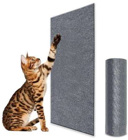 Trimmable Tapis de poteau griffant pour chat recouvert de 190 x 40 cm Étagères auto-adhésives Pièces de rechange Tapis Gratte-chat pour arbre à chat Étagères Étagères de canapé Meubles DIY Protecteur