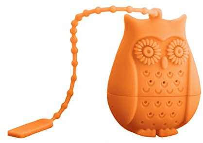 Cute Owl Tea Infuser for Loose Tea Reusable Silicone Loose Leaf Tea Bags Strainer Filter for Tea Drinker Lover Reusable Silicone Tea Infusers for Loose Tea