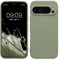 kwmobile Handyhülle kompatibel mit Google Pixel 9 Pro Hülle - Handy Case aus weichem Silikon in Graugrün