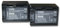 vhbw 2x batteria compatibile con Sony HDR-XR105, HDR-XR105E, HDR-XR106 videocamera camcorder (950mAh, 7,2V, Li-Ion) con infochip