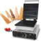 XFQZJG Gaufrier Commercial à bâtonnets de sucettes, 4 pièces, gaufrier antiadhésif 110-240V, Moule en pin, poêle en Fonte